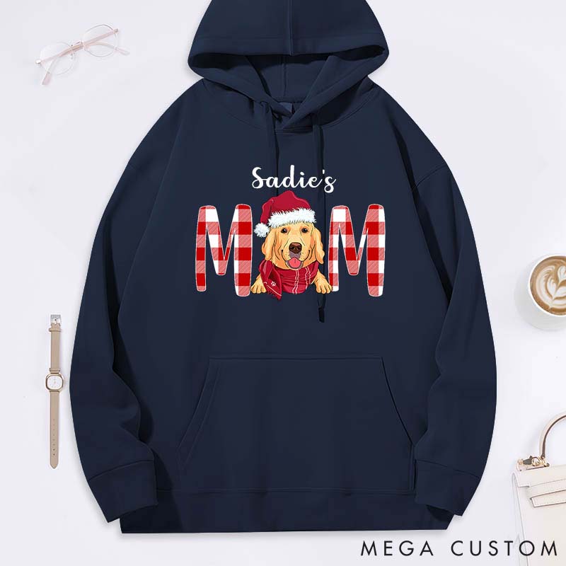 Personalized Dog Lover Christmas Dog Mom Classic Hoodies