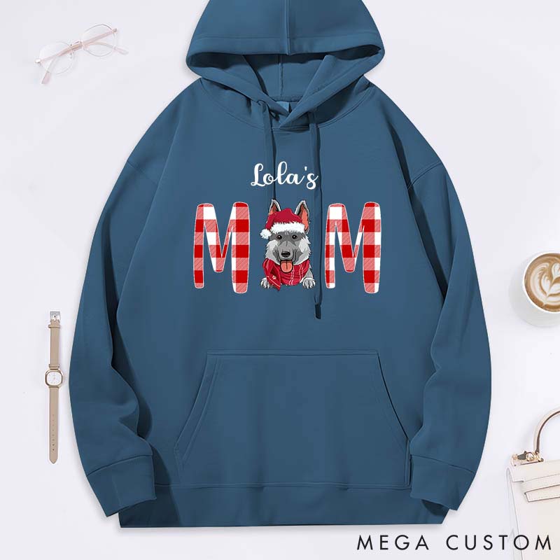 Personalized Dog Lover Christmas Dog Mom Classic Hoodies