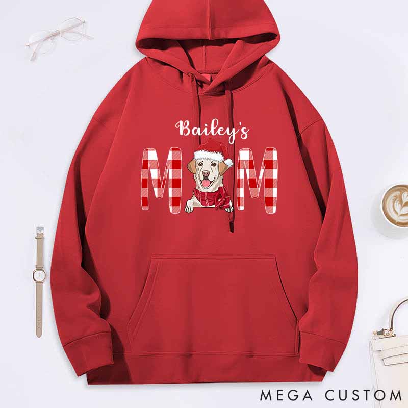 Personalized Dog Lover Christmas Dog Mom Classic Hoodies