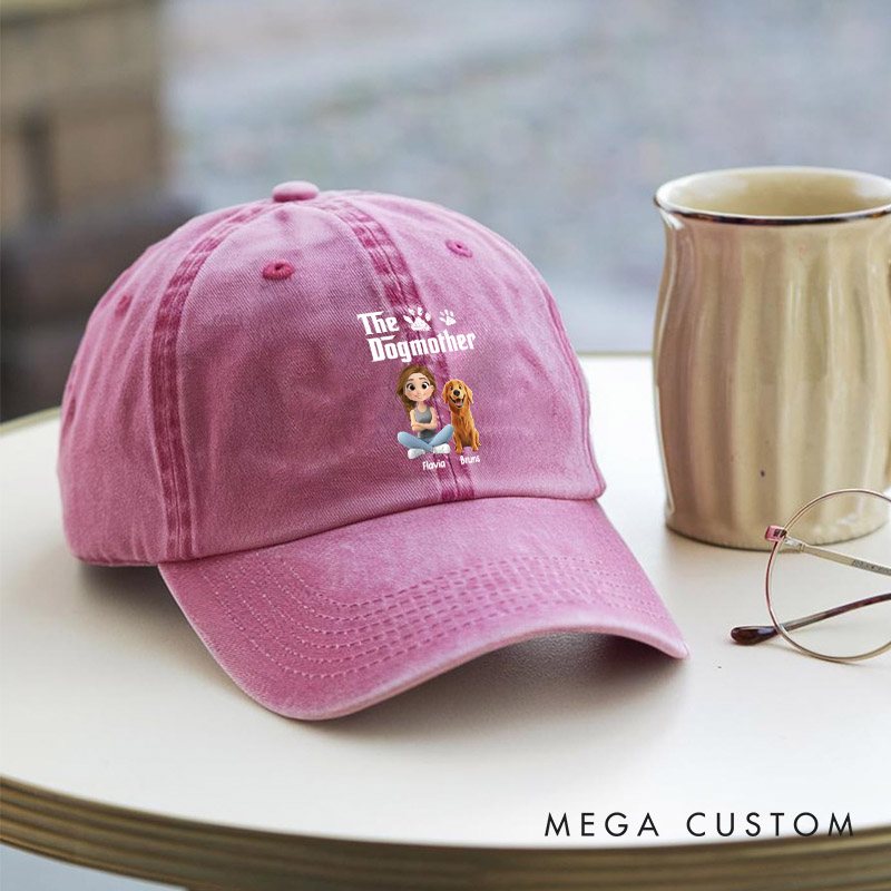 Personalized Dog Lover Cool Dog Mother Washed Cap