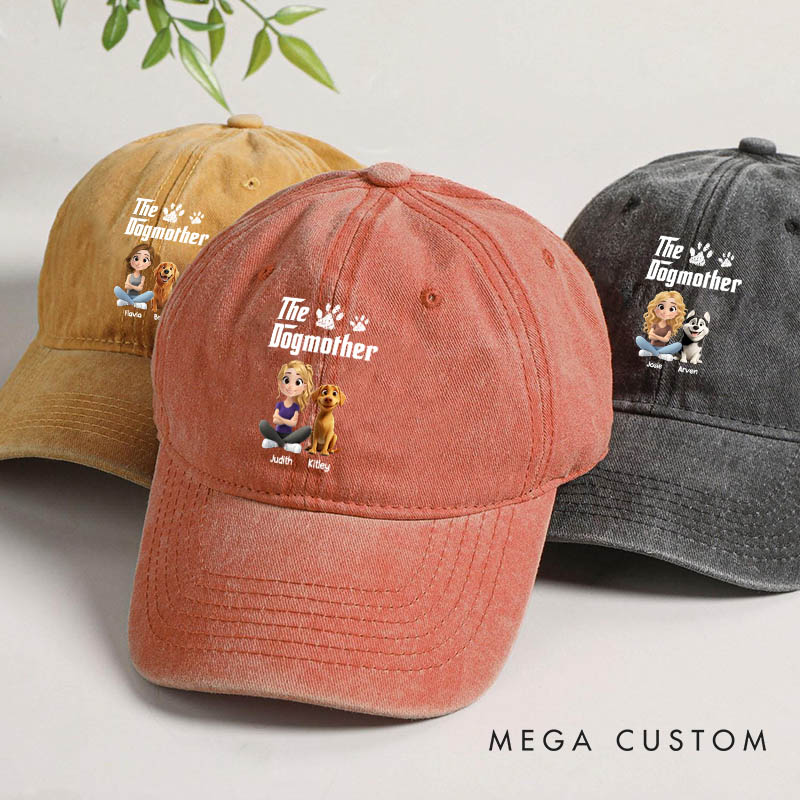 Personalized Dog Lover Cool Dog Mother Washed Cap