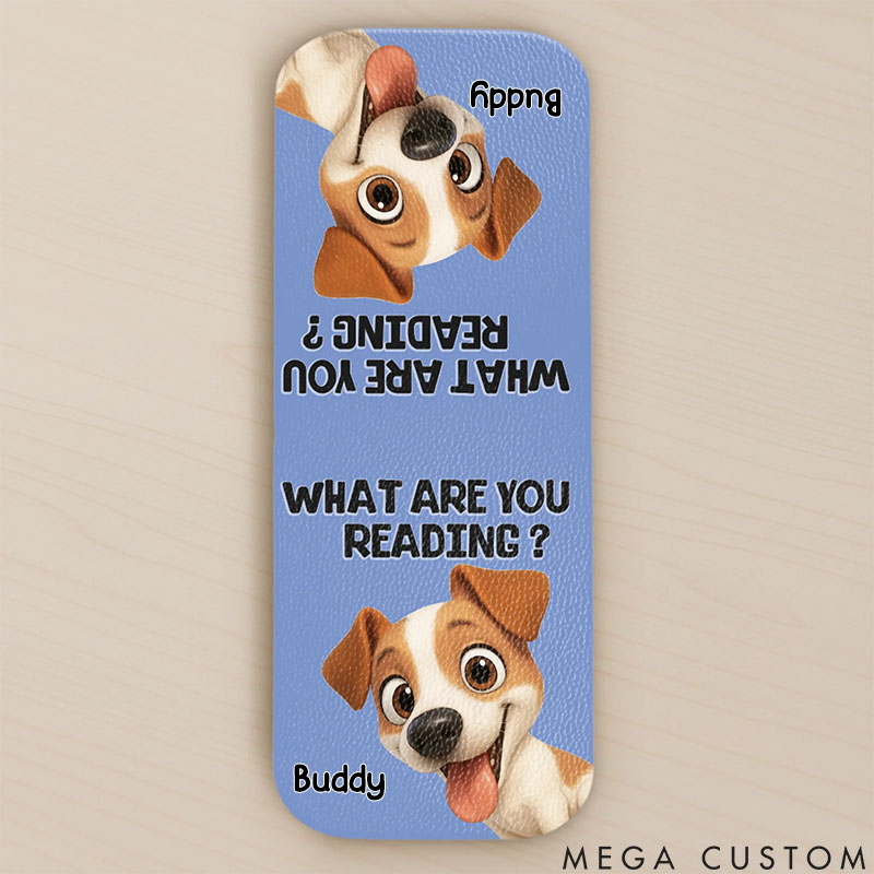 Personalized Dog Lover Custom Leather Magnetic Bookmark