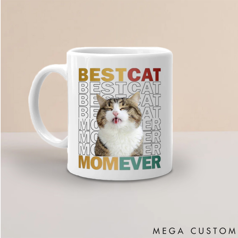 Personalized Dog Lover Custom Photo Best Dog Mom Mugs