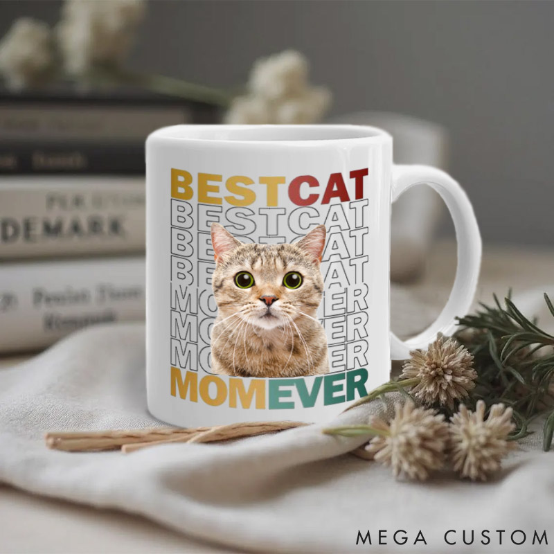 Personalized Dog Lover Custom Photo Best Dog Mom Mugs