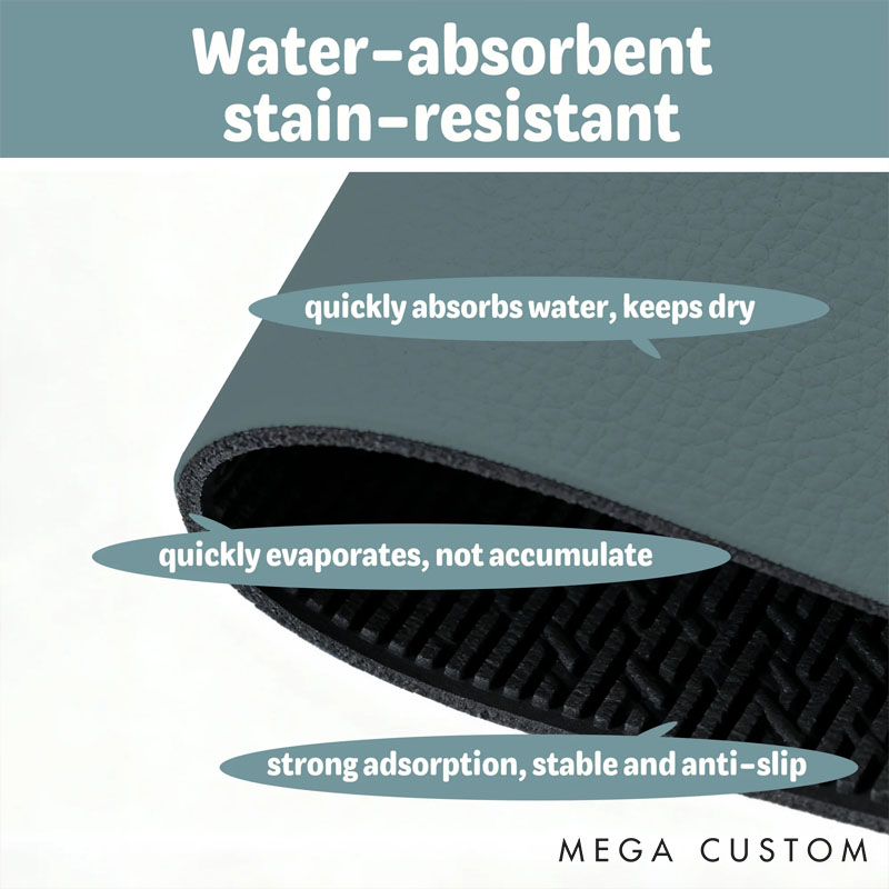 Personalized Dog Lover Cute Realistic Dog Waterproof Pet Feeding Mat