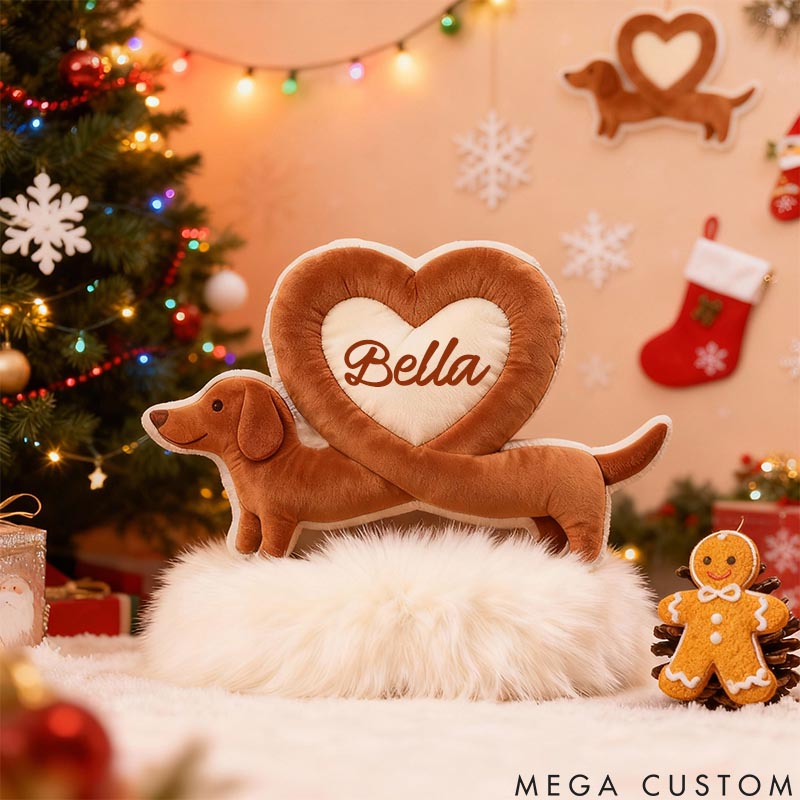 Personalized Dog Lover Dachshund Pillow Graphic 3D Print