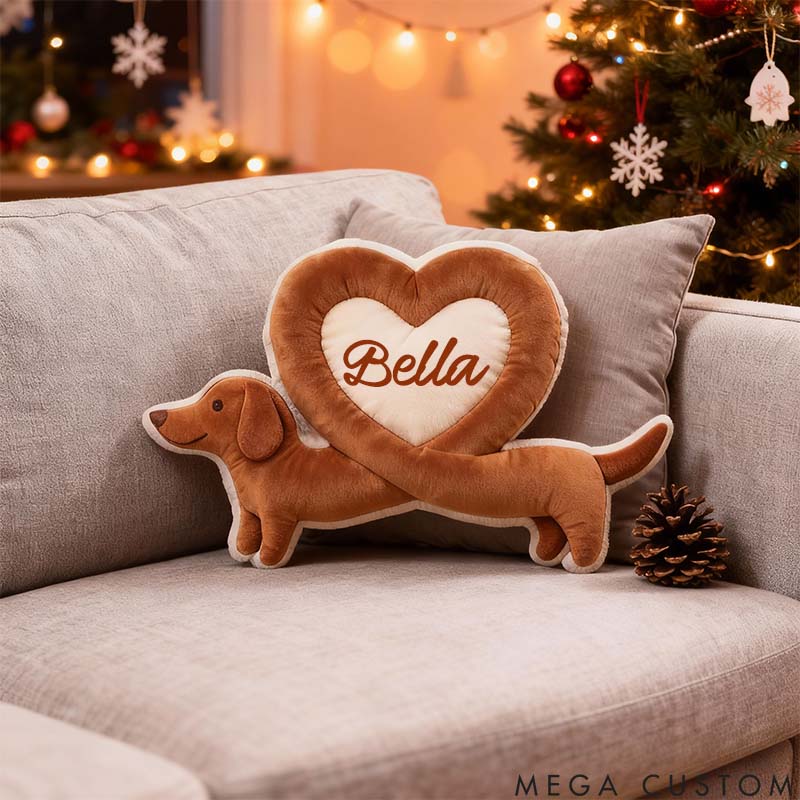 Personalized Dog Lover Dachshund Pillow Graphic 3D Print