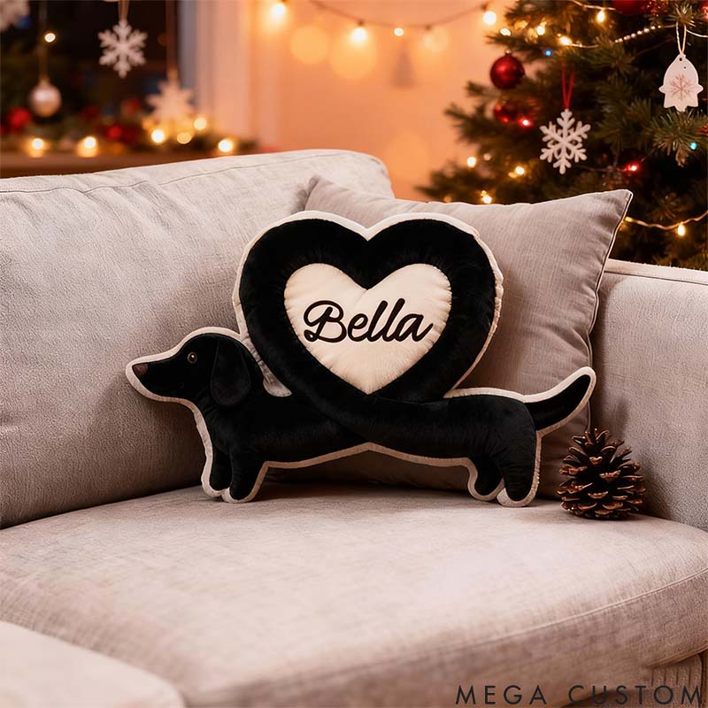 Personalized Dog Lover Dachshund Pillow Graphic 3D Print