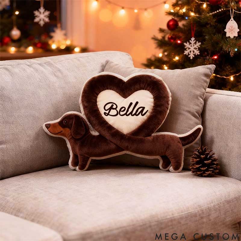 Personalized Dog Lover Dachshund Pillow Graphic 3D Print