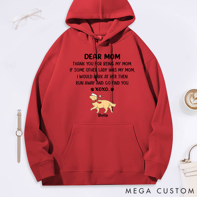 Personalized Dog Lover Dear Mom XoXo Christmas Classic Hoodies