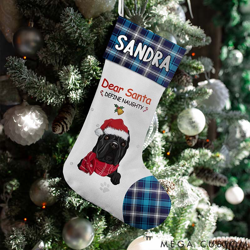 Personalized Dog Lover Dear Santa I've been a Very Good Dog Christmas Stockings