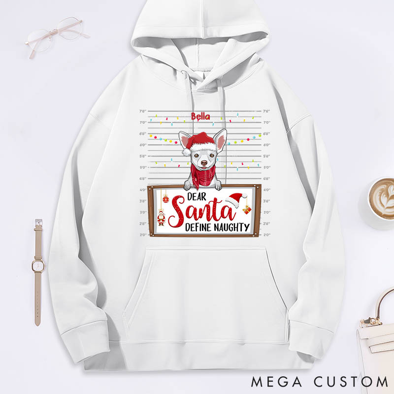 Personalized Dog Lover Define Naughty Classic Hoodies