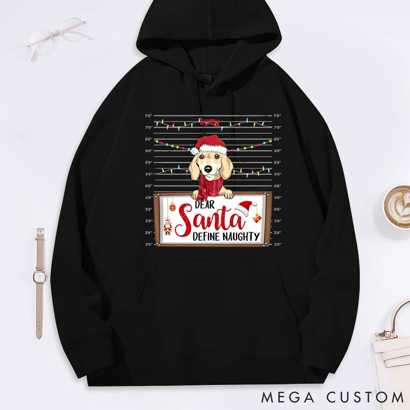 Personalized Dog Lover Define Naughty Classic Hoodies