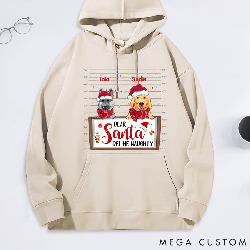 Personalized Dog Lover Define Naughty Classic Hoodies