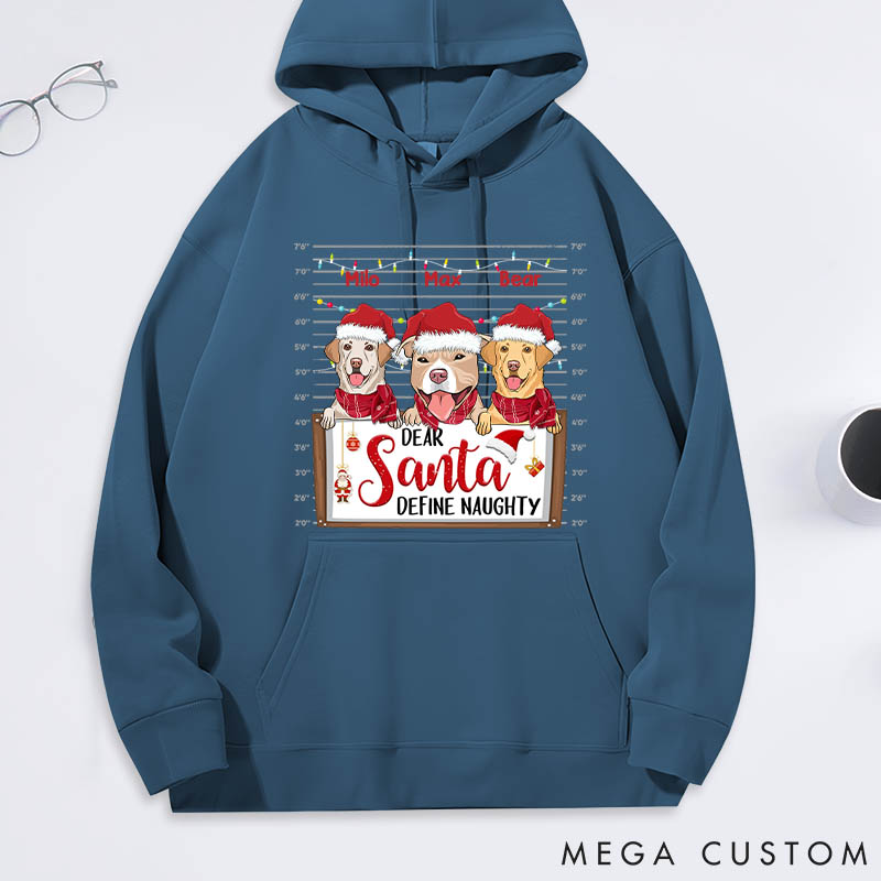 Personalized Dog Lover Define Naughty Classic Hoodies