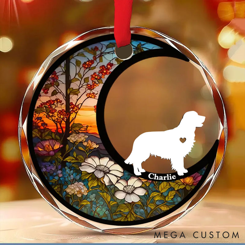 Personalized Dog Lover Do Not Cry Because it is Over Christmas Ornament