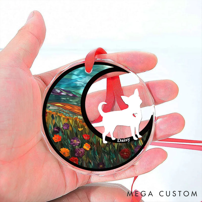 Personalized Dog Lover Do Not Cry Because it is Over Christmas Ornament