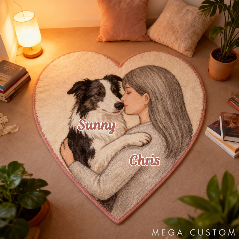 Personalized Dog Lover Dog Breed Photo Rug