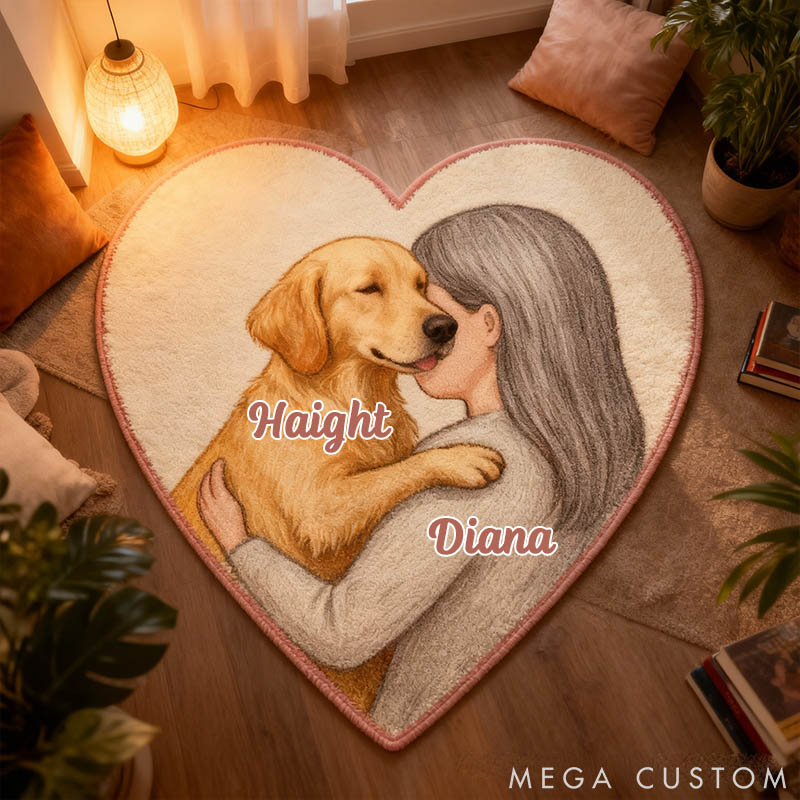 Personalized Dog Lover Dog Breed Photo Rug