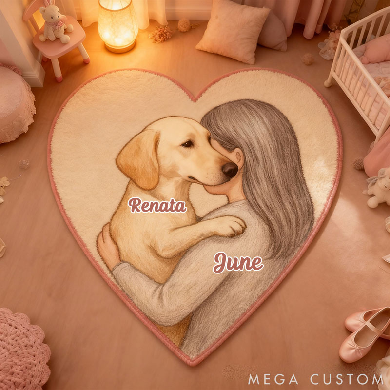 Personalized Dog Lover Dog Breed Photo Rug