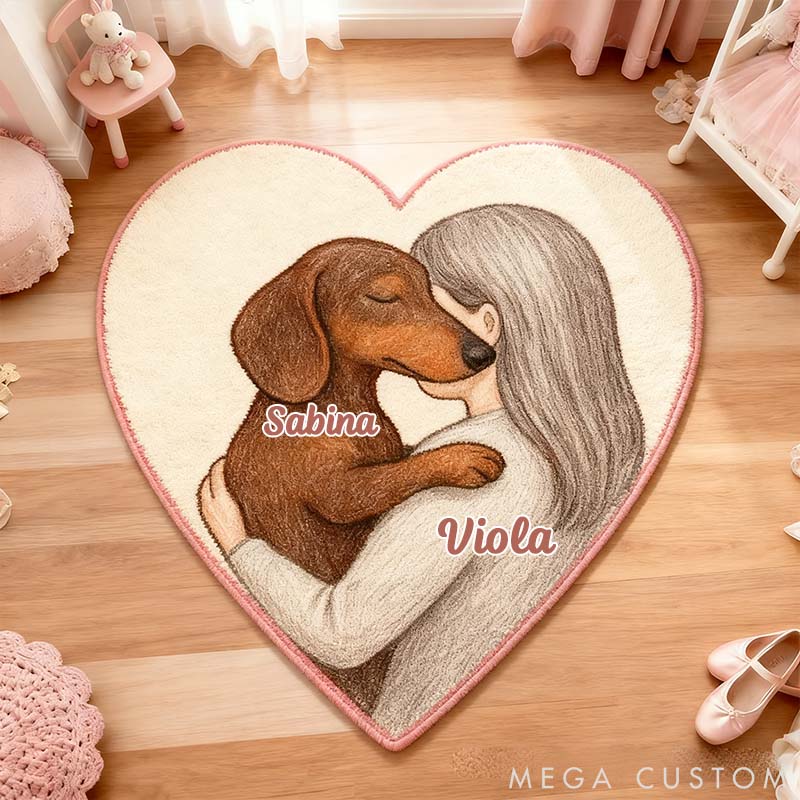 Personalized Dog Lover Dog Breed Photo Rug