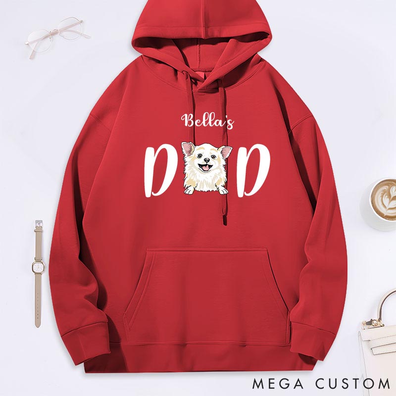 Personalized Dog Lover Dog Dad Classic Hoodies