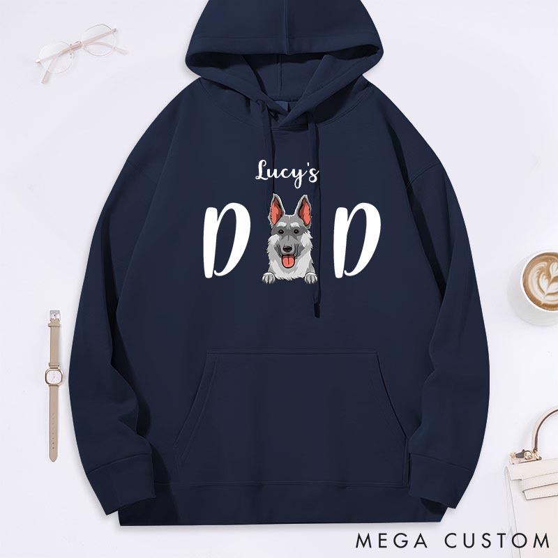 Personalized Dog Lover Dog Dad Classic Hoodies