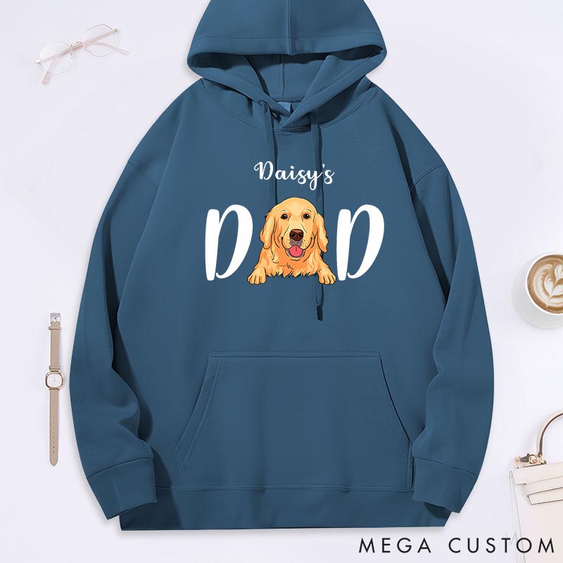 Personalized Dog Lover Dog Dad Classic Hoodies