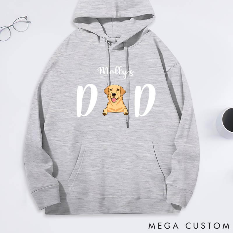 Personalized Dog Lover Dog Dad Classic Hoodies