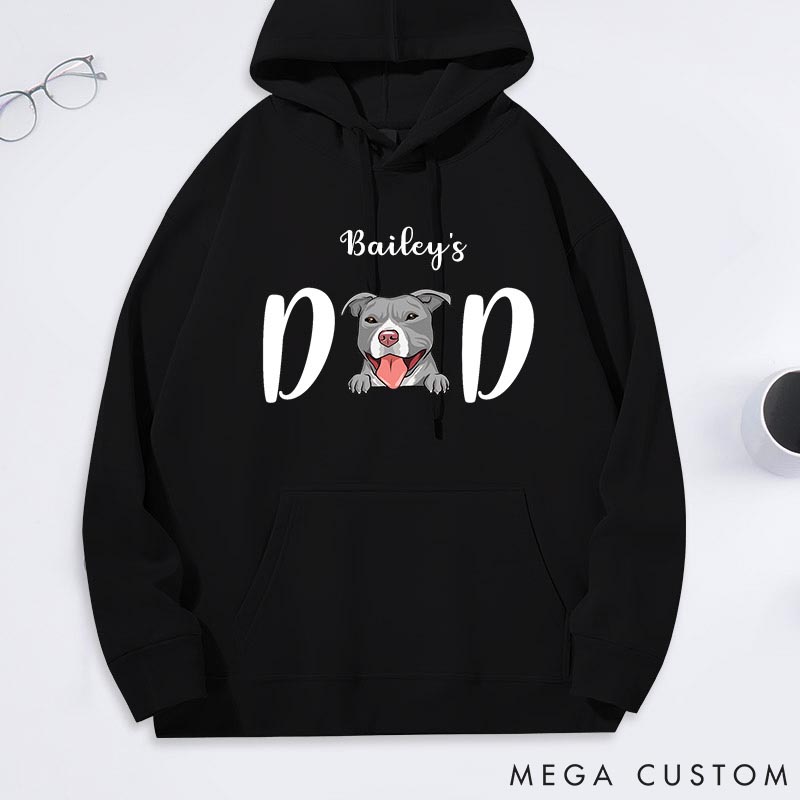 Personalized Dog Lover Dog Dad Classic Hoodies