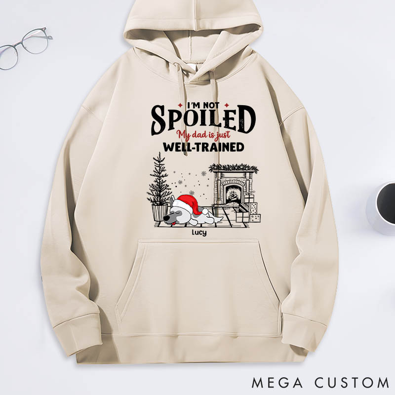 Personalized Dog Lover Dog Dad Spoiled but Cute Dog Classic Hoodies