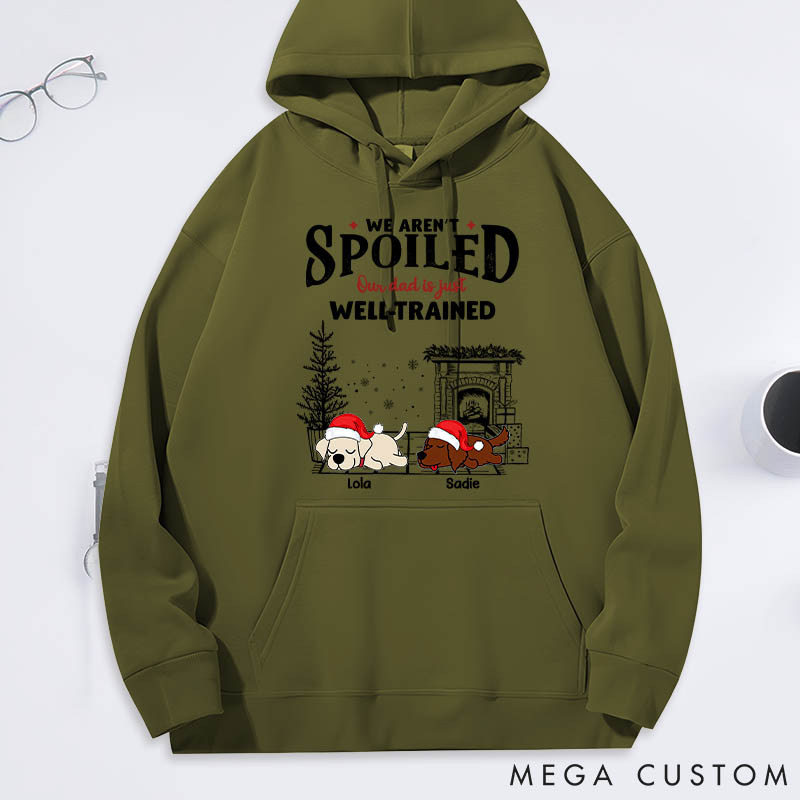 Personalized Dog Lover Dog Dad Spoiled but Cute Dog Classic Hoodies