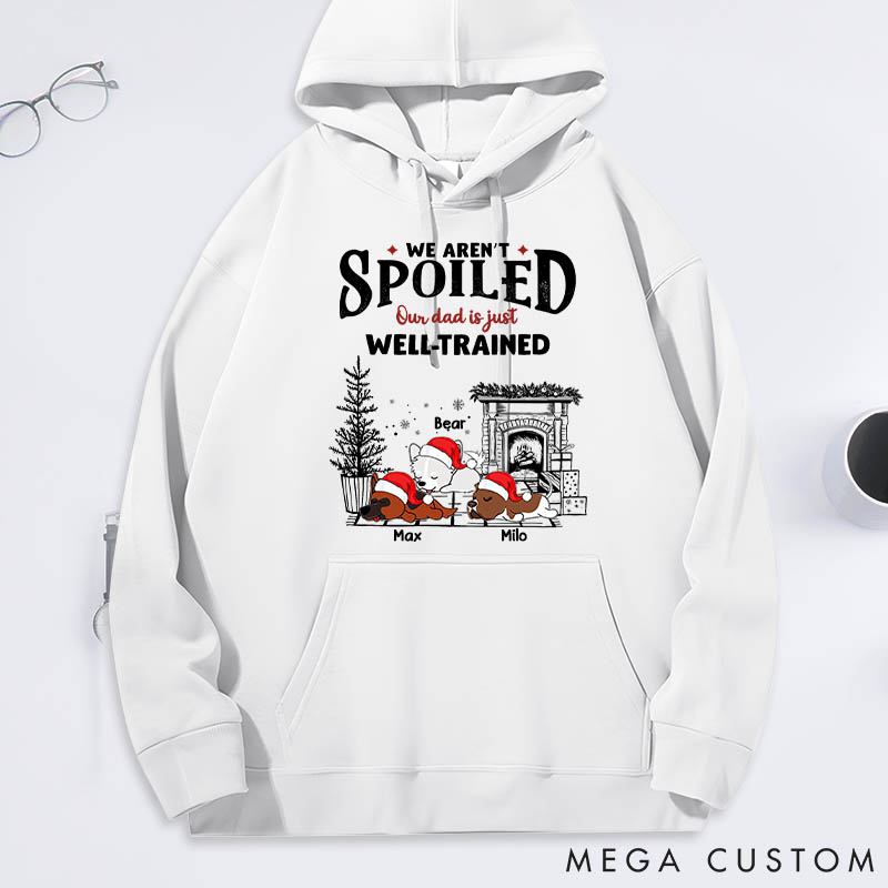 Personalized Dog Lover Dog Dad Spoiled but Cute Dog Classic Hoodies