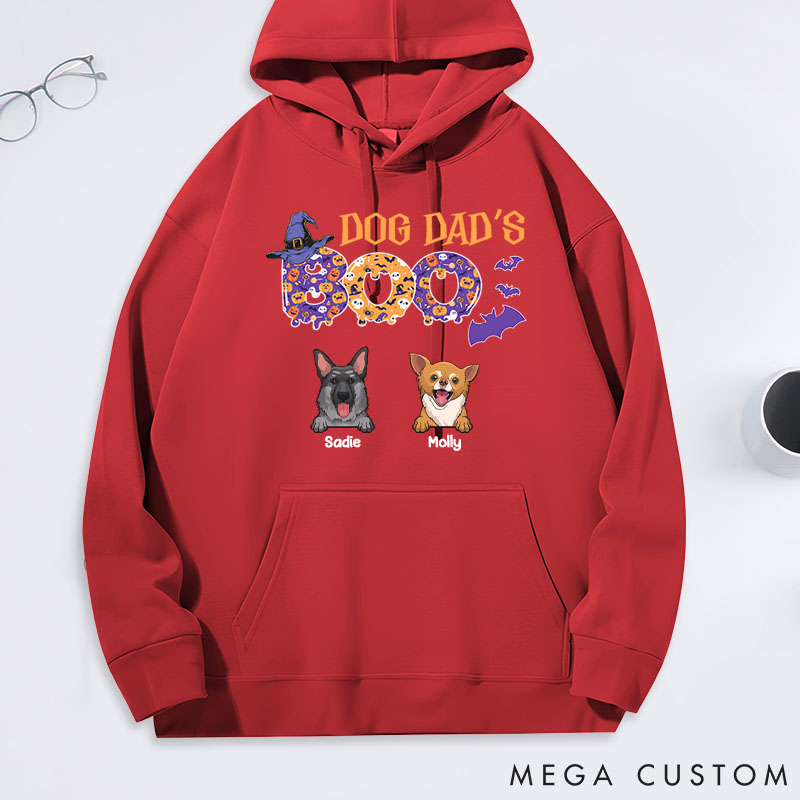 Personalized Dog Lover Dog Dad's Boo Classic Hoodies