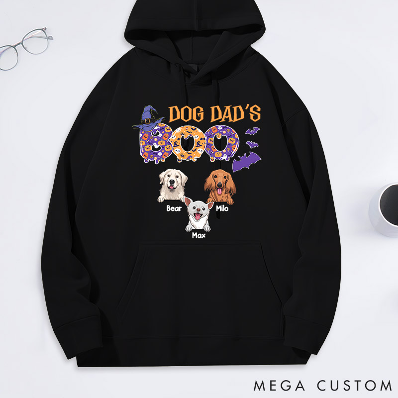 Personalized Dog Lover Dog Dad's Boo Classic Hoodies