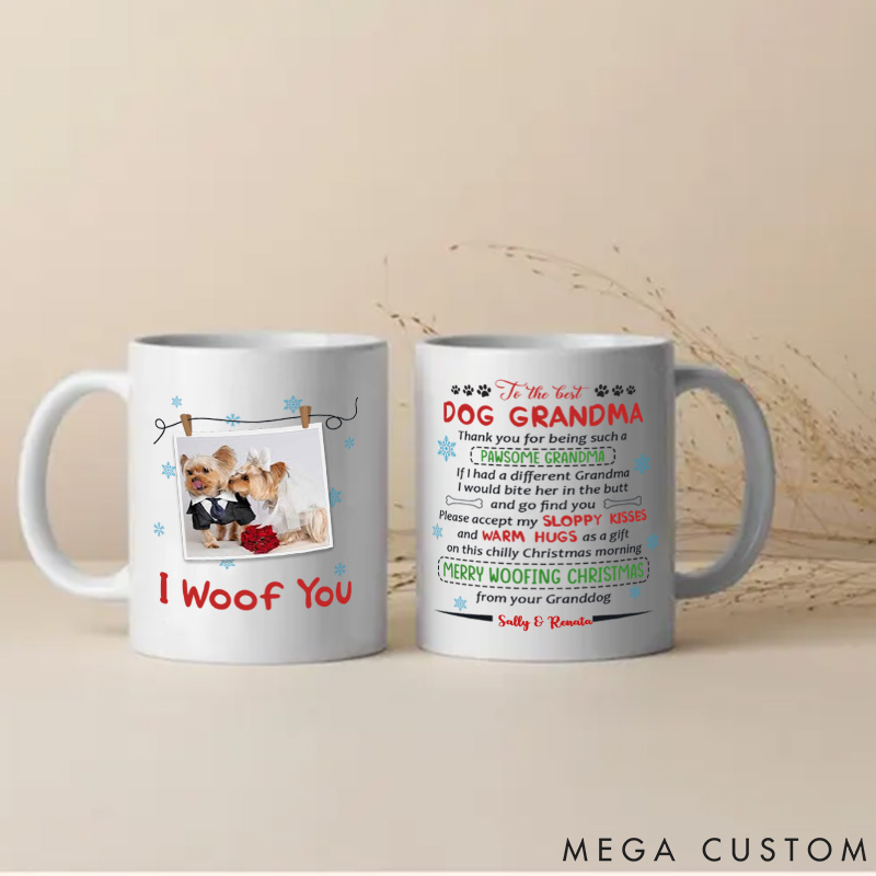 Personalized Dog Lover Dog Grandma Mugs