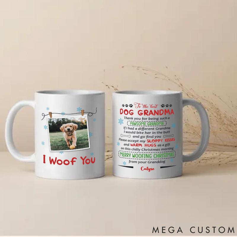 Personalized Dog Lover Dog Grandma Mugs