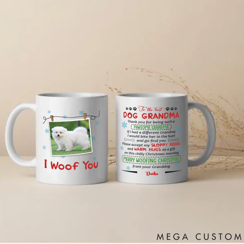 Personalized Dog Lover Dog Grandma Mugs