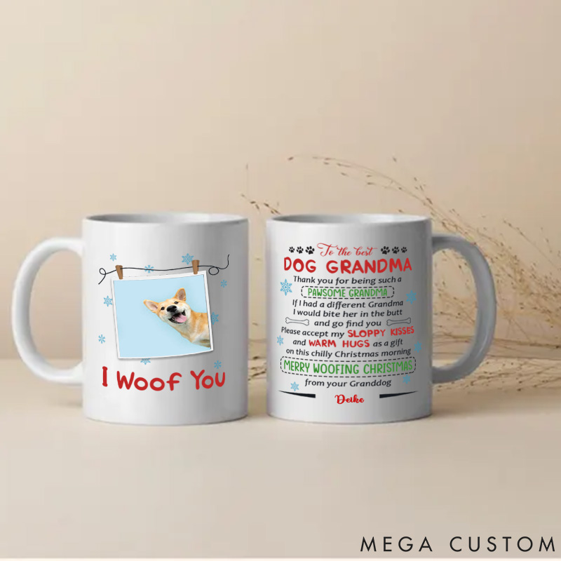 Personalized Dog Lover Dog Grandma Mugs