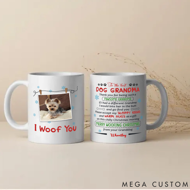 Personalized Dog Lover Dog Grandma Mugs