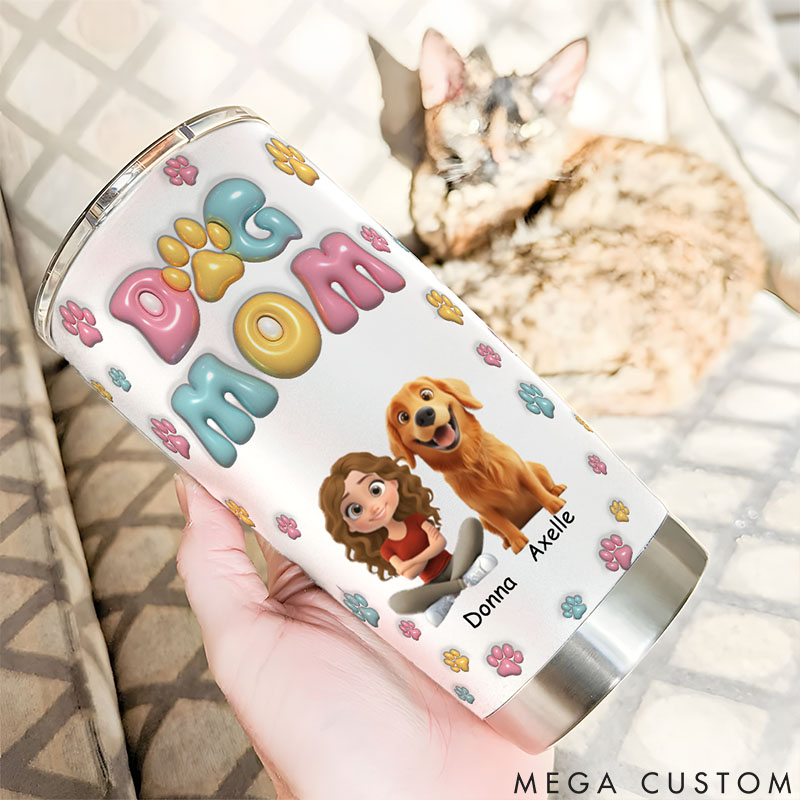 Personalized Dog Lover Dog Mom 20oz Tumbler