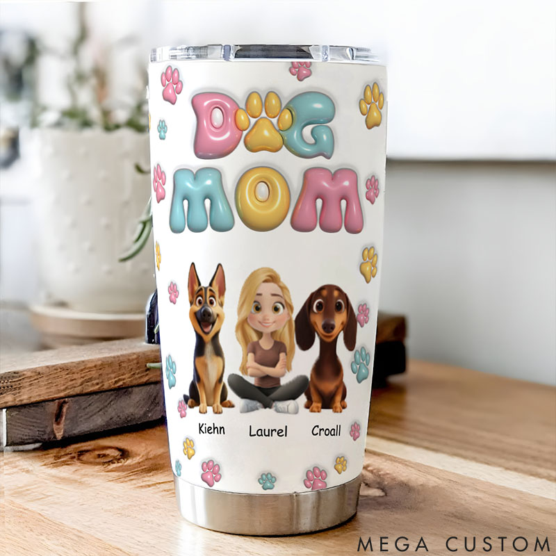 Personalized Dog Lover Dog Mom 20oz Tumbler