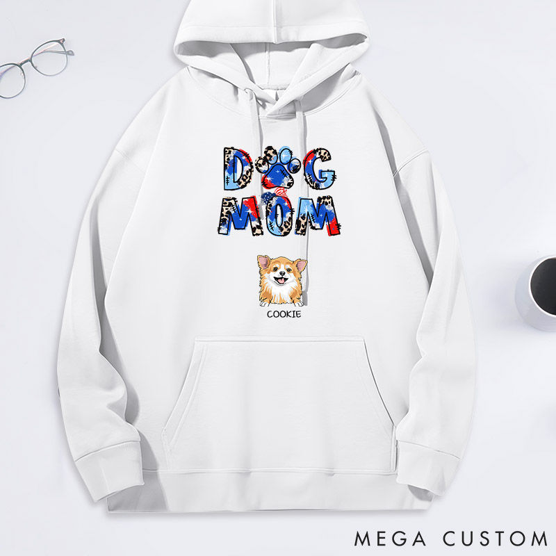 Personalized Dog Lover Dog Mom Classic Hoodies