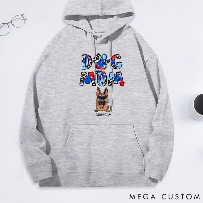 Personalized Dog Lover Dog Mom Classic Hoodies