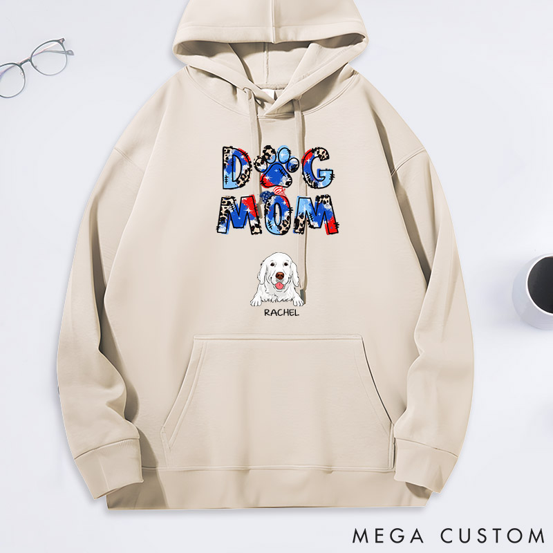 Personalized Dog Lover Dog Mom Classic Hoodies
