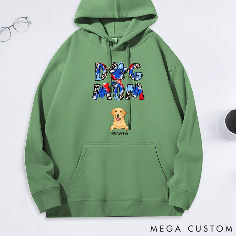 Personalized Dog Lover Dog Mom Classic Hoodies