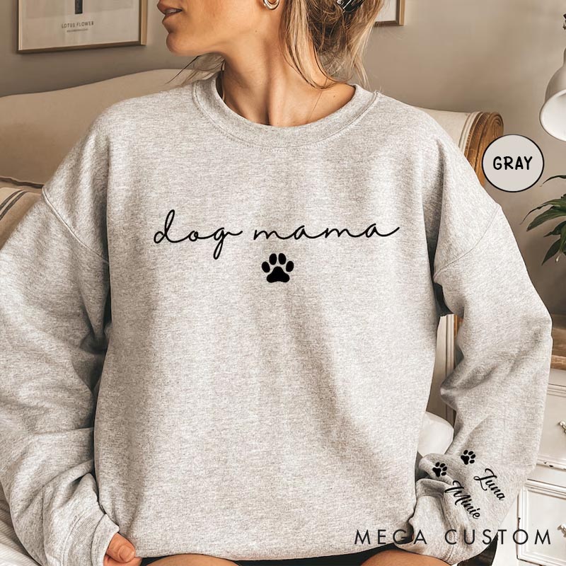 Personalized Dog Lover Dog Mom Classic Sweatshirts