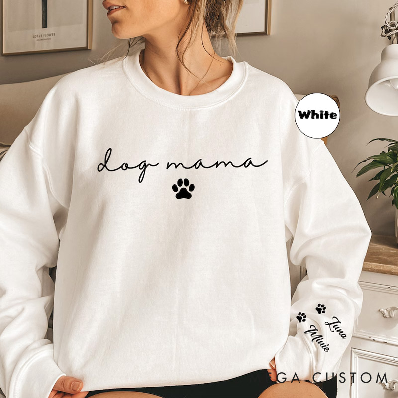 Personalized Dog Lover Dog Mom Classic Sweatshirts