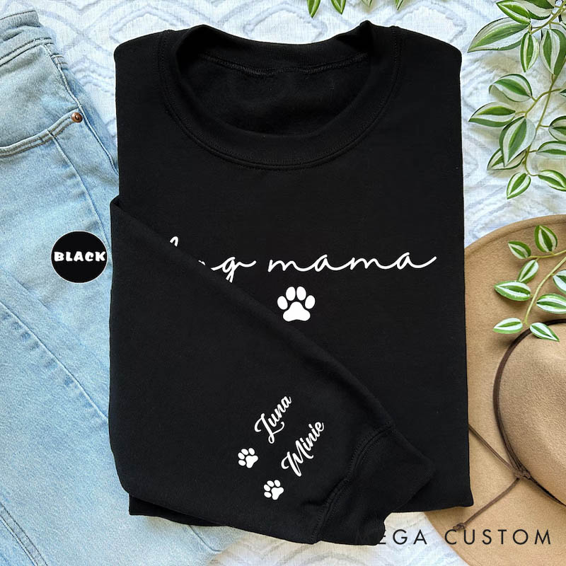 Personalized Dog Lover Dog Mom Classic Sweatshirts