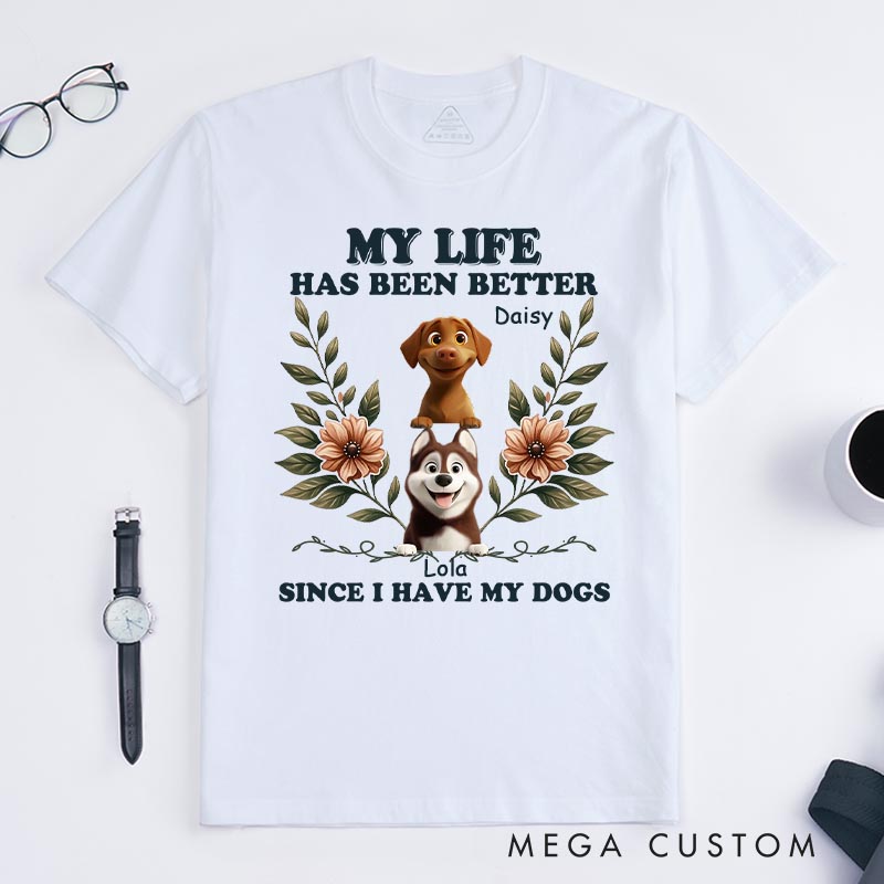 Personalized Dog Lover Dog Mom Club T-Shirt